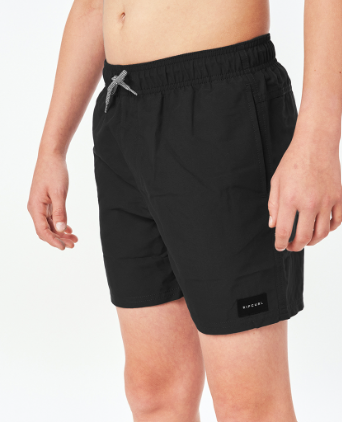 Rip Curl Offset Boys Volley Shorts - Black