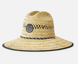 Rip Curl Logo Boys Straw Hat - Natural