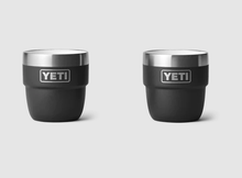 Yeti Rambler 4oz Espresso 2 Pack Stackable Cups - Black