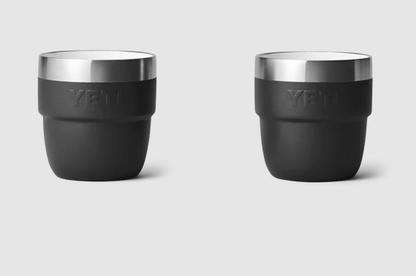 Yeti Rambler 4oz Espresso 2 Pack Stackable Cups - Black