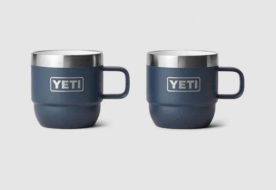 Yeti Rambler 6oz Espresso 2 Pack Stackable Cups - Navy