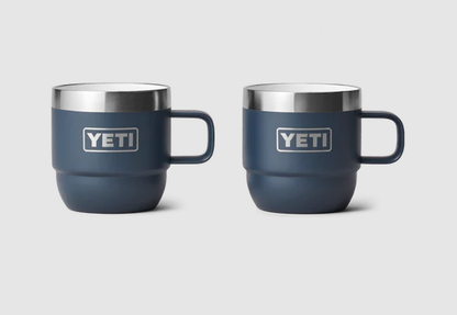 Yeti Rambler 6oz Espresso 2 Pack Stackable Cups - Navy
