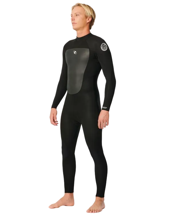 Rip Curl Omega 5/3mm Mens Back Zip Wetsuit - Black