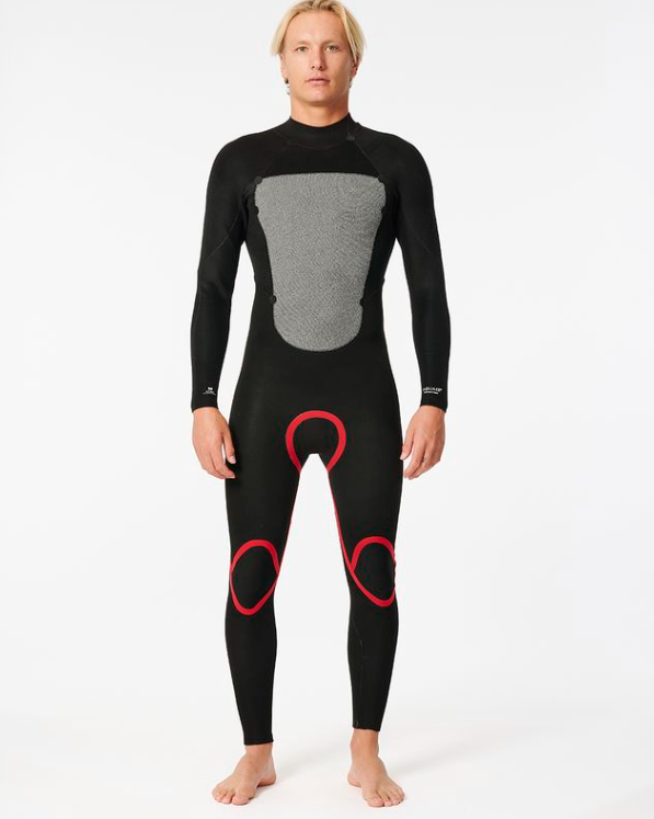 Rip Curl Omega 5/3mm Men's Back Zip Wetsuit 2025 - Black