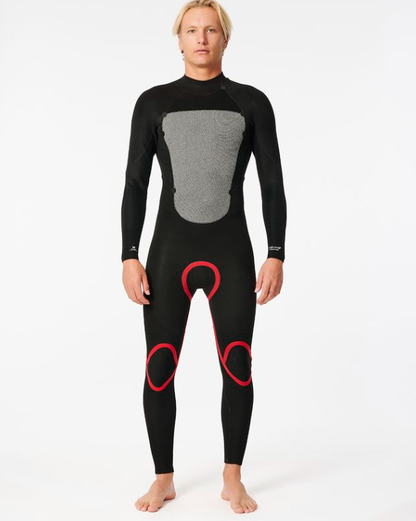 Rip Curl Omega 5/3mm Men's Back Zip Wetsuit 2025 - Black