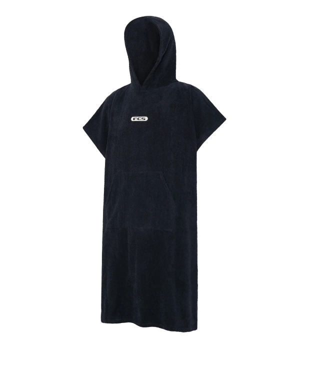 FCS Junior Changing Towel Poncho - Black/White