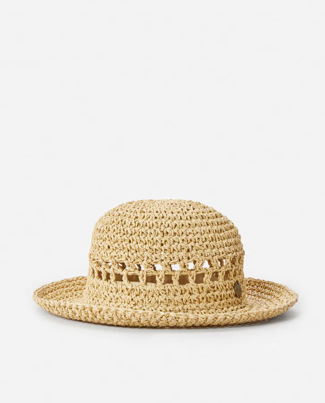 Rip Curl Essentials Crochet Women's Bucket Hat - Natural