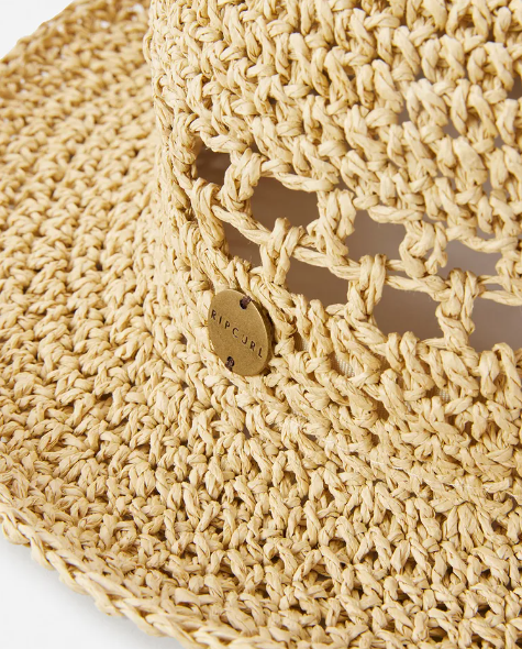 Rip Curl Essentials Crochet Women's Bucket Hat - Natural
