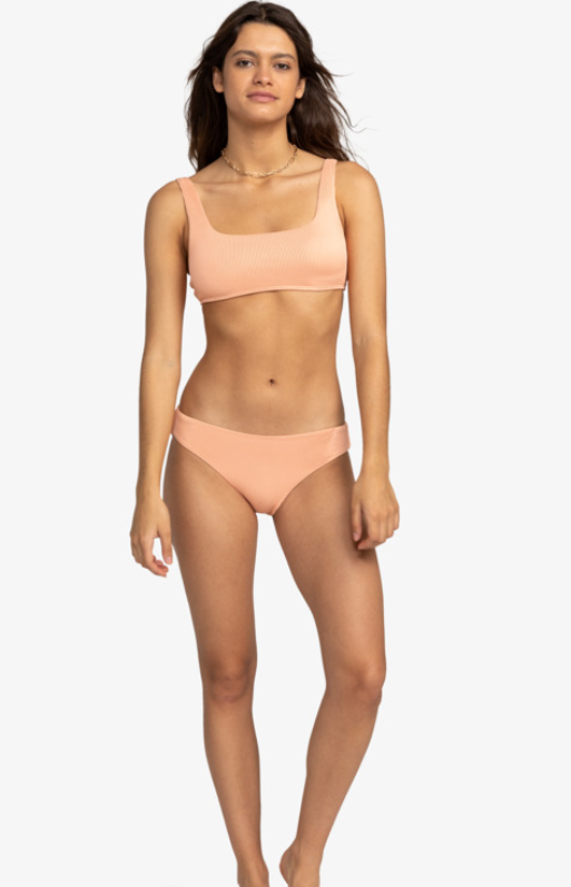 Roxy Rib Roxy Love The Glassy Women's Bikini Top - Salmon