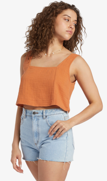 Billabong Open Skies Women's Woven Top - Toffee