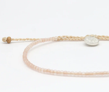 Pineapple Island Ka'anapali Frosted Glass Beaded Bracelet - Peach
