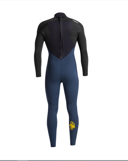 C Skins NuWave Legend 4/3mm Men's GBS Back Zip Wetsuit 2025 - Bluestone/Black/Saffron