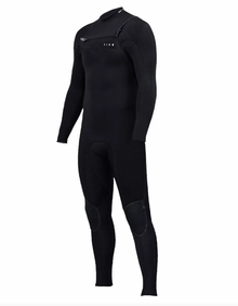Zion Wesley 4/3mm Mens Chest Zip Summer Wetsuit  - Black