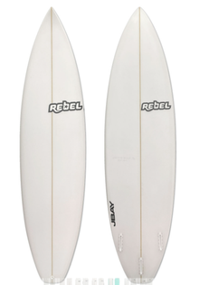 Rebel AP100 Squash Tail Standard Dimension Shortboard - White