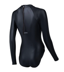 ZONE3 OWS Ti+ Women's Long Sleeve Thermal High Neck Costume - Black