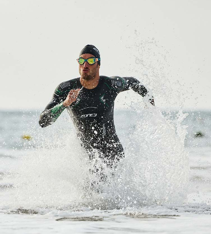 ZONE3 Terraprene·¨® Vision Men's Swim Wetsuits - Black/Turquoise