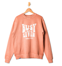 Kavu Core Mens Crew Jumper - Fired Brick