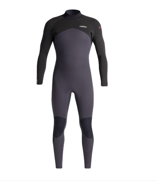 C-Skins NuWave Legend 5/4/3 Mens Back Zip Wetsuit - Anthracite / Black / Rust