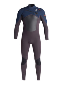 C-Skins NuWave ReWired 5/4mm Mens Chest Zip Wetsuit - Anthracite / Meteor X / Bluestone X