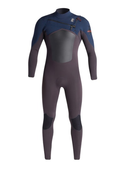 C-Skins NuWave ReWired 5/4mm Mens Chest Zip Wetsuit - Anthracite / Meteor X / Bluestone X