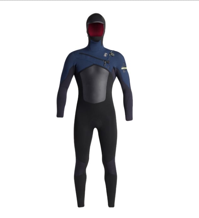 C-Skins NuWave ReWired 5/4mm Mens Hooded Wetsuit - Black / Bluestone