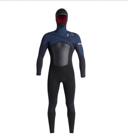 C-Skins NuWave ReWired 5/4mm Mens Hooded Wetsuit - Black / Bluestone
