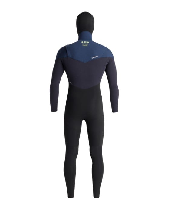 C-Skins NuWave ReWired 5/4mm Men's Hooded Wetsuit 2025 - Black / Bluestone