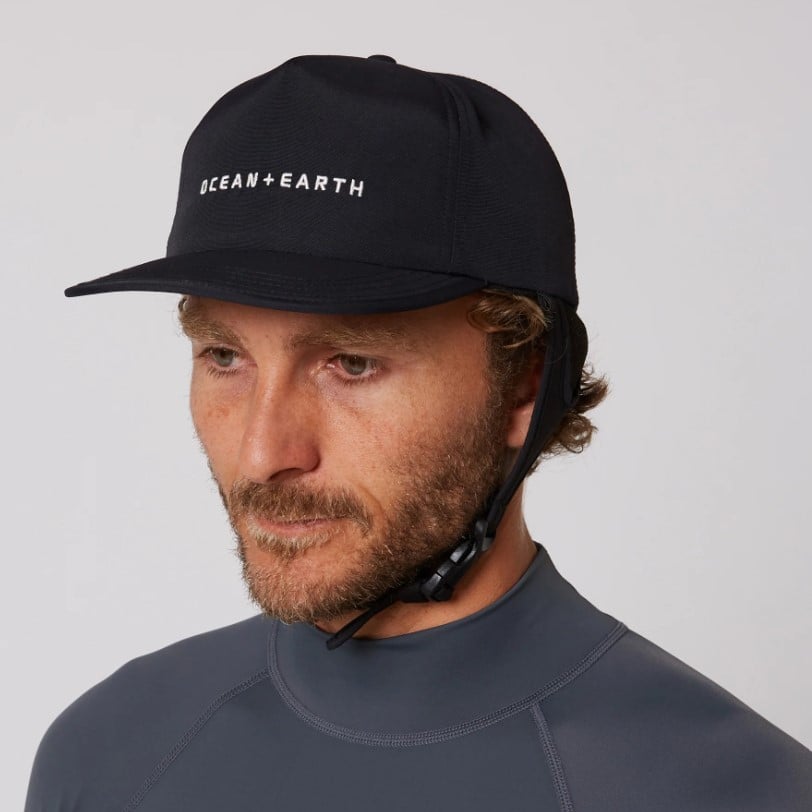 Ocean & Earth Bingin Surf Hat Soft Peak - Black
