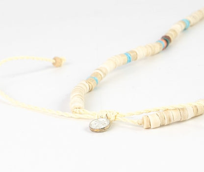 Pineapple Island Surfer Girl Bead Necklace - Multi