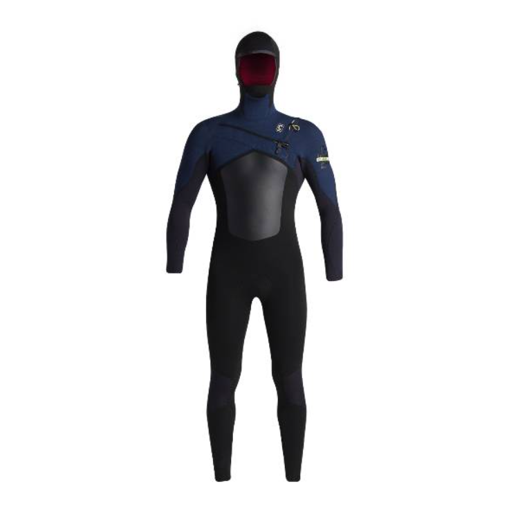 C-Skins NuWave ReWired 5/4mm Mens Hooded Wetsuit - Black / Bluestone