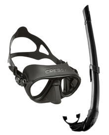 Cressi Calibro + Corsica Snorkeling Combo - Black