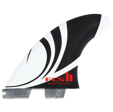 FCS II Sharp Eye PC Tri Quad Medium Fins - Black/White