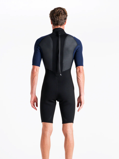 C-Skins Element 3/2mm Mens Back Zip Shorty Wetsuit 2026 - Anthracite/ Black/ Neon Flare
