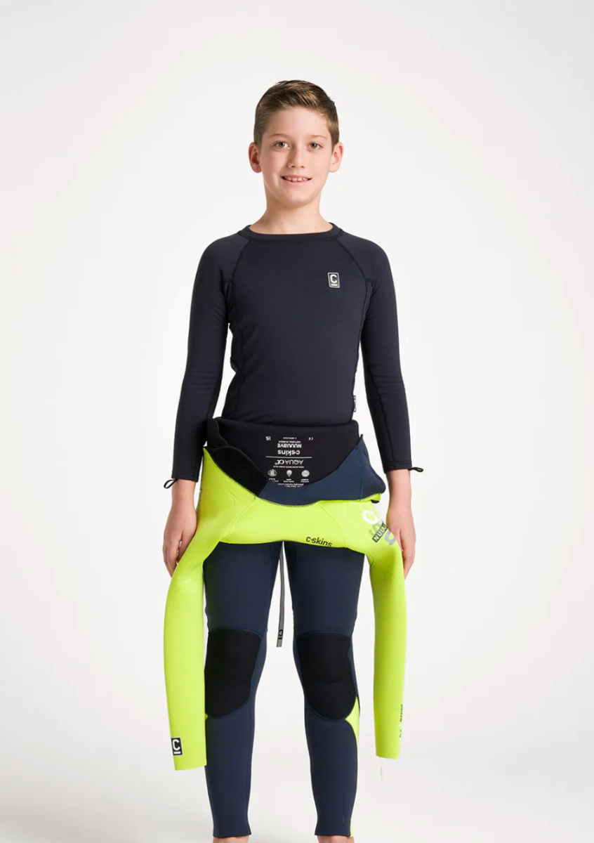 C-Skins HDi Skins Junior Long Sleeve Vest - Black