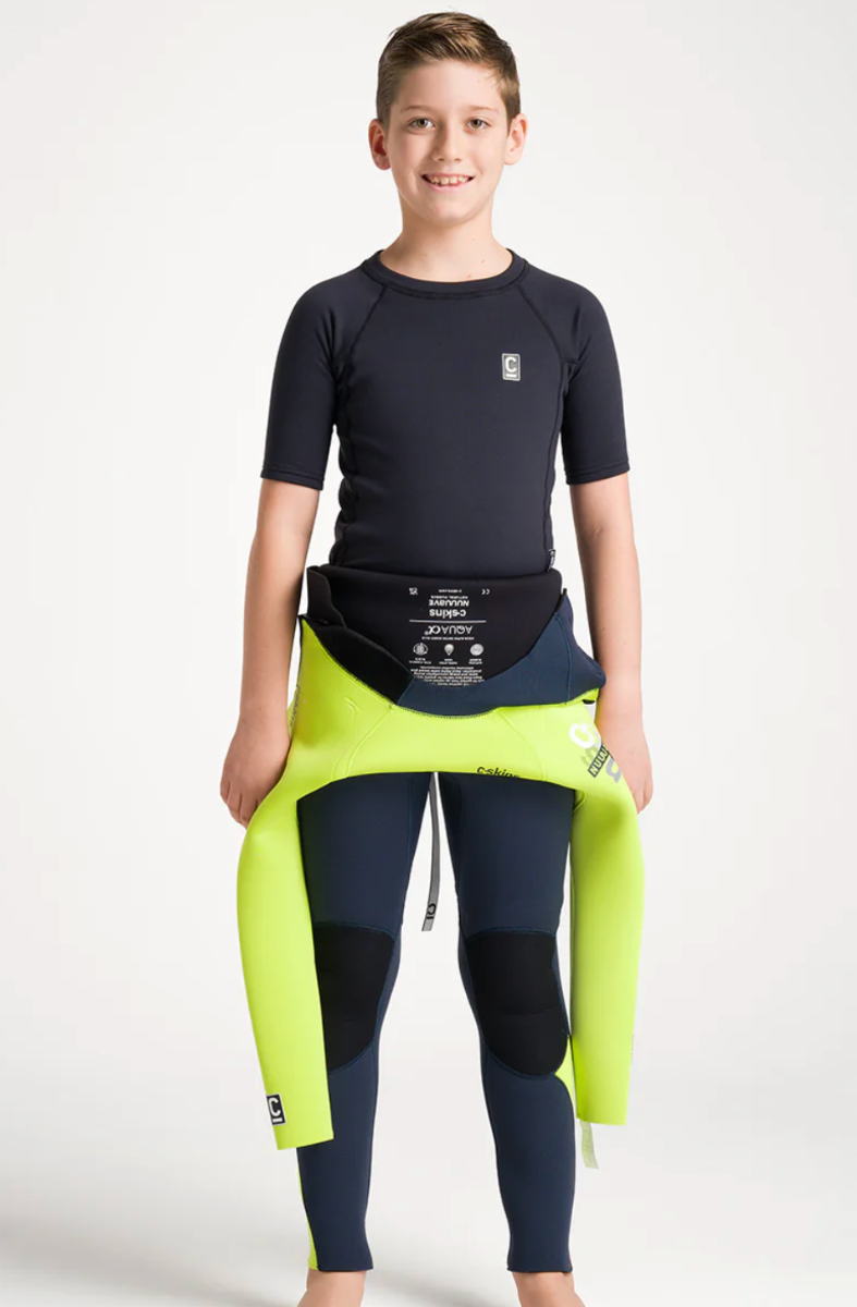 C-Skins HDi Skins Junior Short Sleeve Vest - Black
