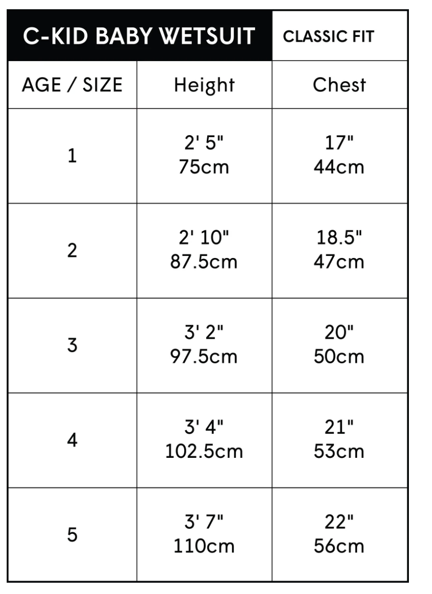 C-Skins NuWave C-KID Baby Front Zip Steamer Wetsuit 2026 - Bluestone/Lime