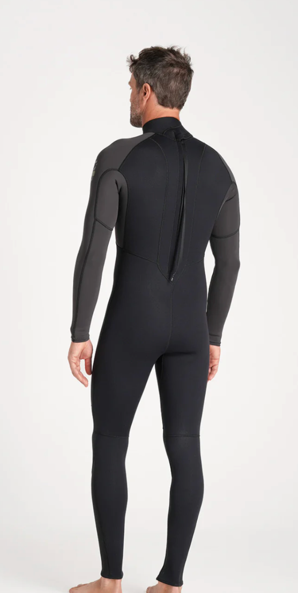 C-Skins NuWave Element 3/2mm Mens FL Back Zip Steamer 2026 - Black/Meteor/Olive