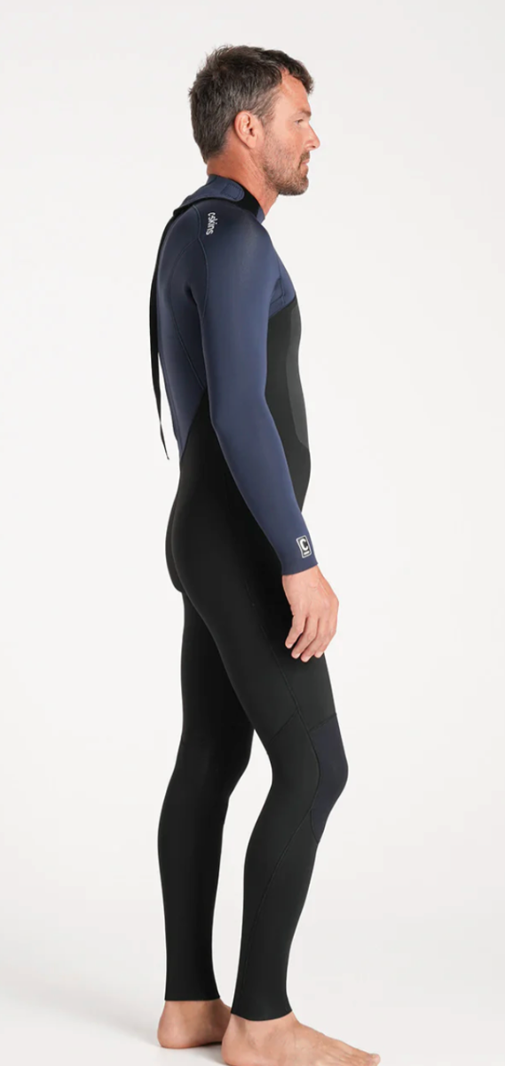 C-Skins NuWave Legend 3/2mm Mens GBS Back Zip Steamer 2026 - Black/Bluestone/Petrol