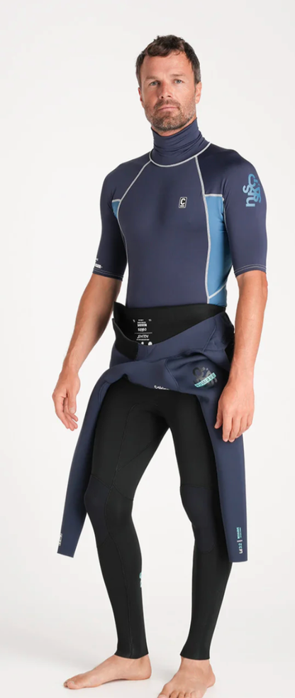 C-Skins NuWave Rash X Mens Rash Vest - Bluestone/Steel Blue