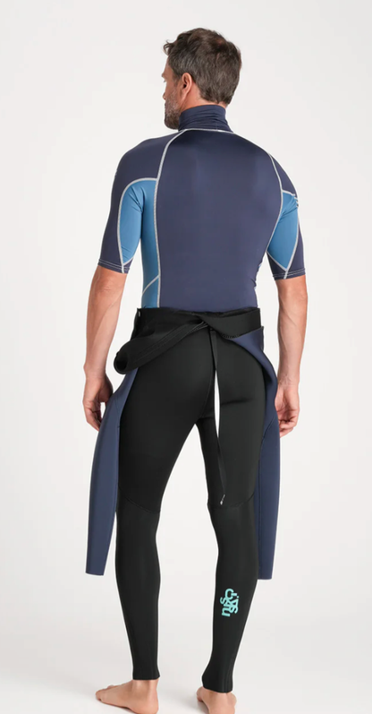 C-Skins NuWave Rash X Mens Rash Vest - Bluestone/Steel Blue