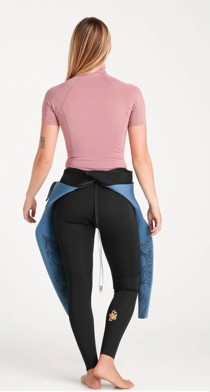 C-Skins NuWave Rash X Womens Short Sleeve Rash Vest - Rose/Lime