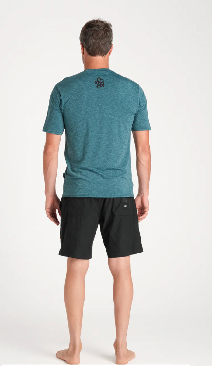 C-Skins NuWave UV Mens Short Sleeve Surf Tee - Forest Green