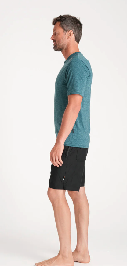C-Skins NuWave UV Mens Short Sleeve Surf Tee - Forest Green
