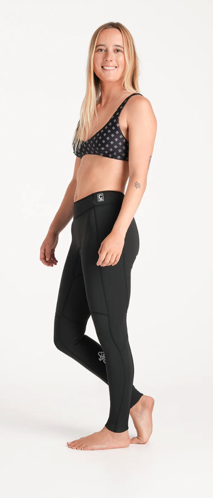 C-Skins NuWave Solace Lite 1.5mm Womens FL Wetsuit Leggings - Black/White