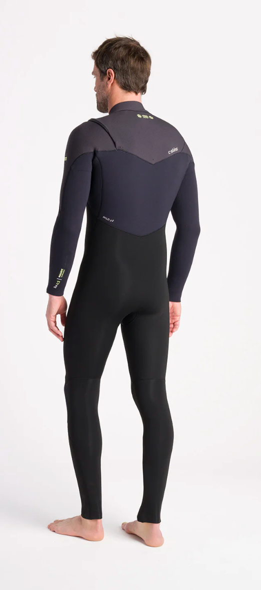C-Skins NuWave ReWired 5/4mm Mens GBS Chest Zip Steamer 2026 - Black/Meteor/Lime