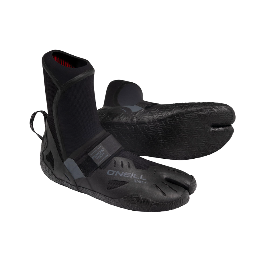O'Neill Psycho Tech 3mm+ Split-Toe Boot (US 10 / UK 9) SAMPLE - Black
