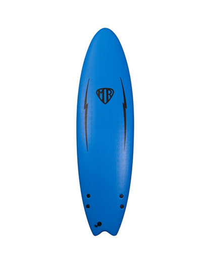 Ocean & Earth Mr Ezi Rider 6ft Twin Fin Foam Surfboard - Blue