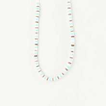 Pineapple Island Padangbai Puka Shell Necklace in Blue &amp; Natural