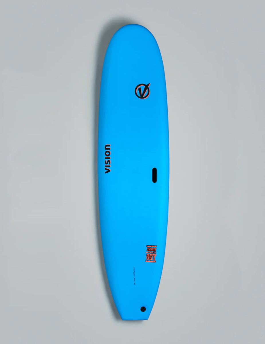 Vision VCT Shoot Out 6'0" Softboard - Cyan/Warm Red - Bottom