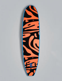 Vision VCT Shoot Out 7'6" Softboard - Cyan/Warm Red - Bottom